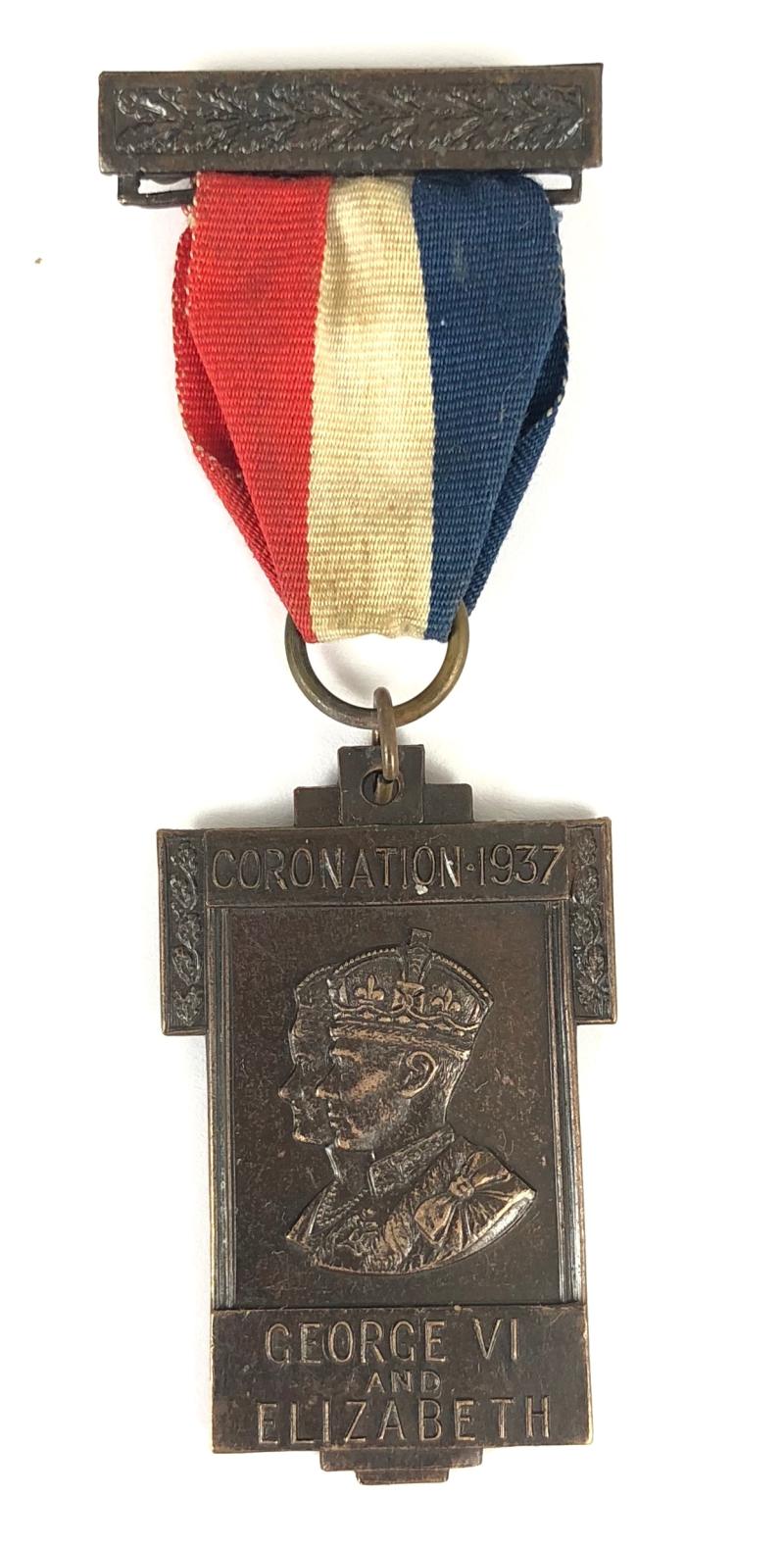 Coronation of King George VI & Queen Elizabeth Sandbach U.D.C. Medal Cheshire