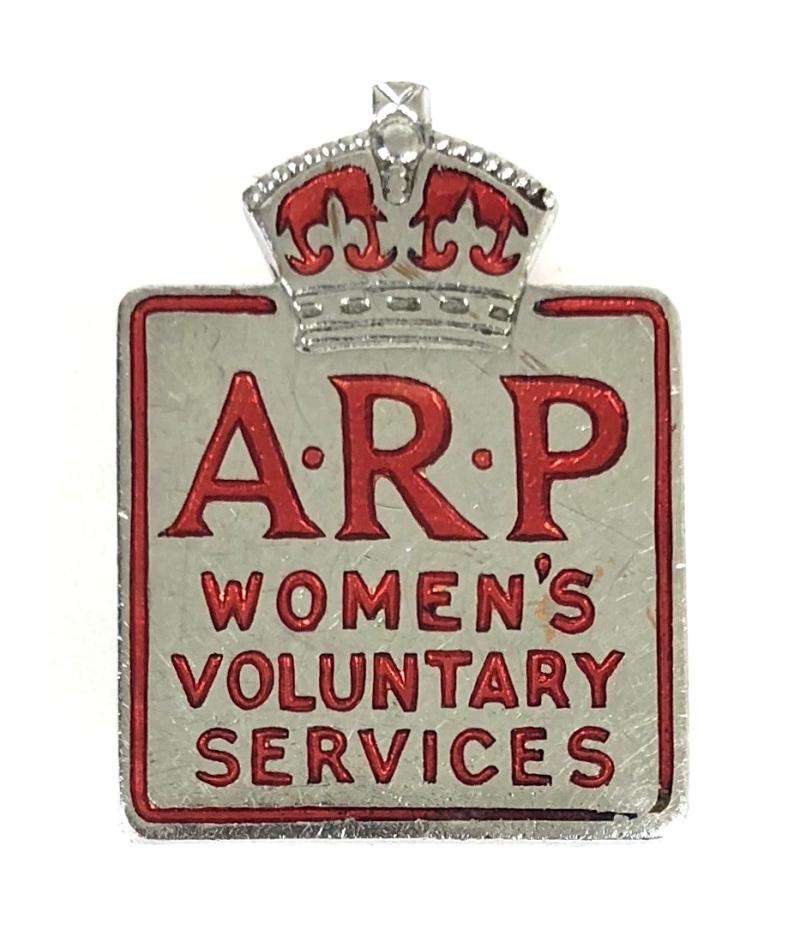 Womens Voluntary Services ARP Air Raid Precautions badge