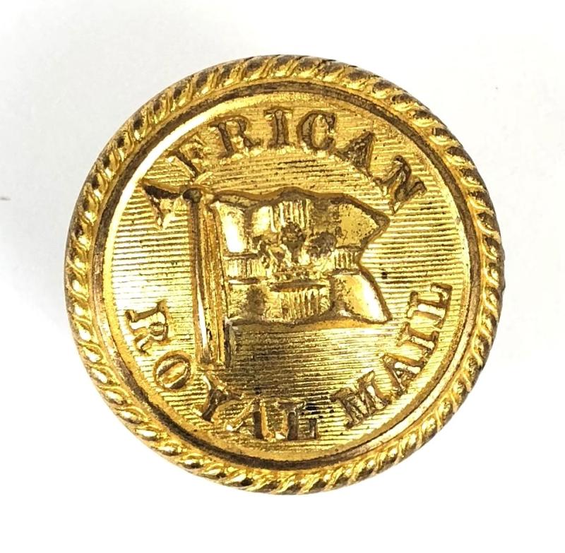 Victorian African Royal Mail Officer Quality Gilt Button by Baker & Co Ld London