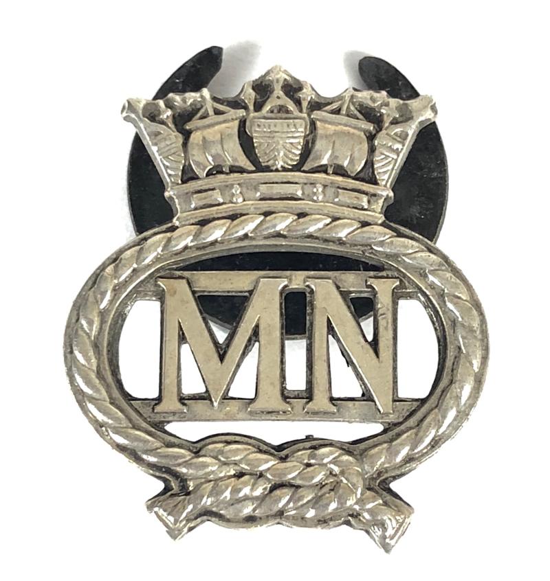 Merchant Navy official issue MN war service silver badge