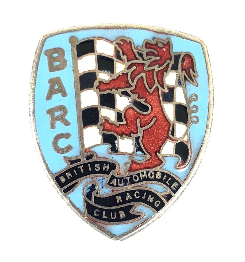 British Automobile Racing Club BARC membership badge