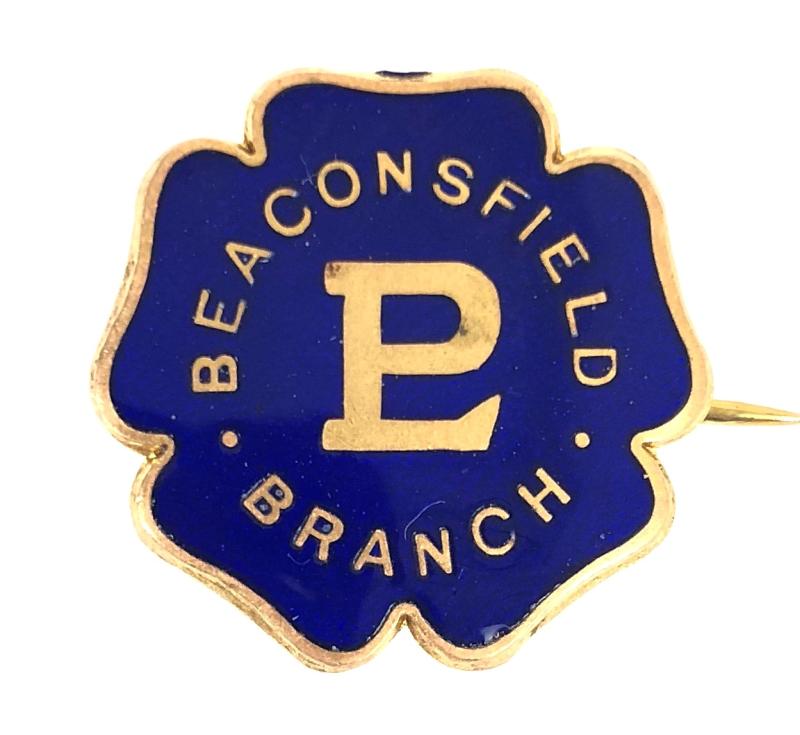 Primrose League Beaconsfield Branch associates badge