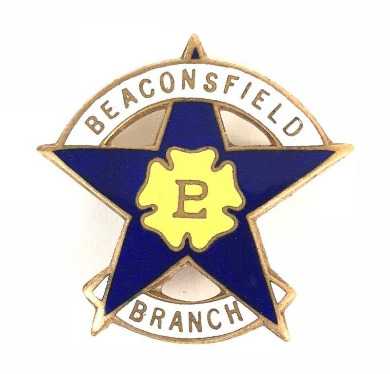 Primrose League Beaconsfield Branch associates badge