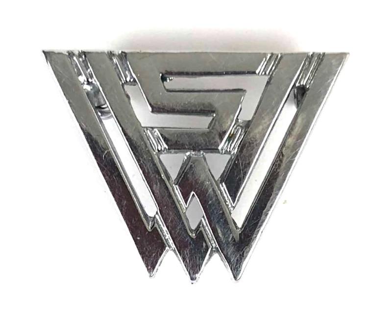 WW2 Womens Voluntary Service WVS monogram official uniform badge