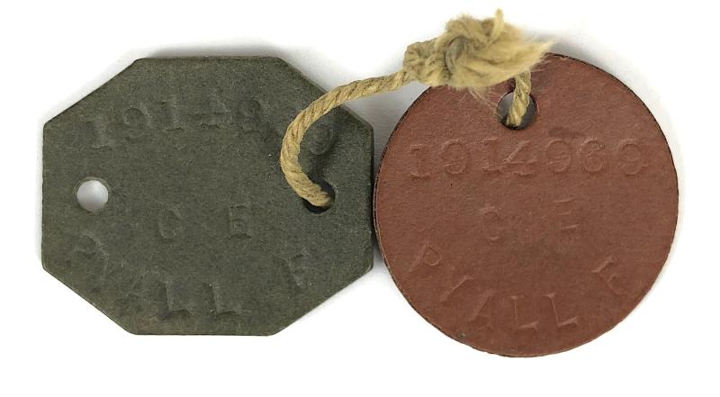 WW2 Royal Engineers identification pair of dog tags