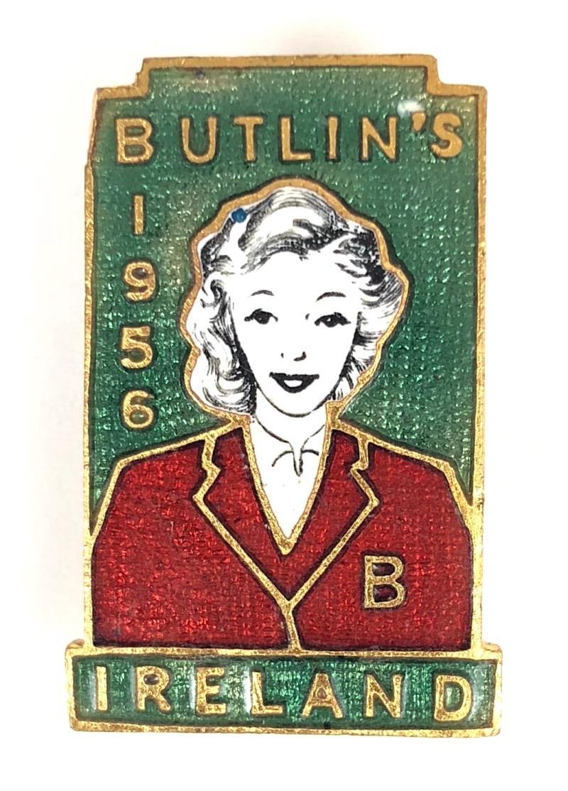 Butlins 1956 Mosney Ireland holiday camp Redcoat badge