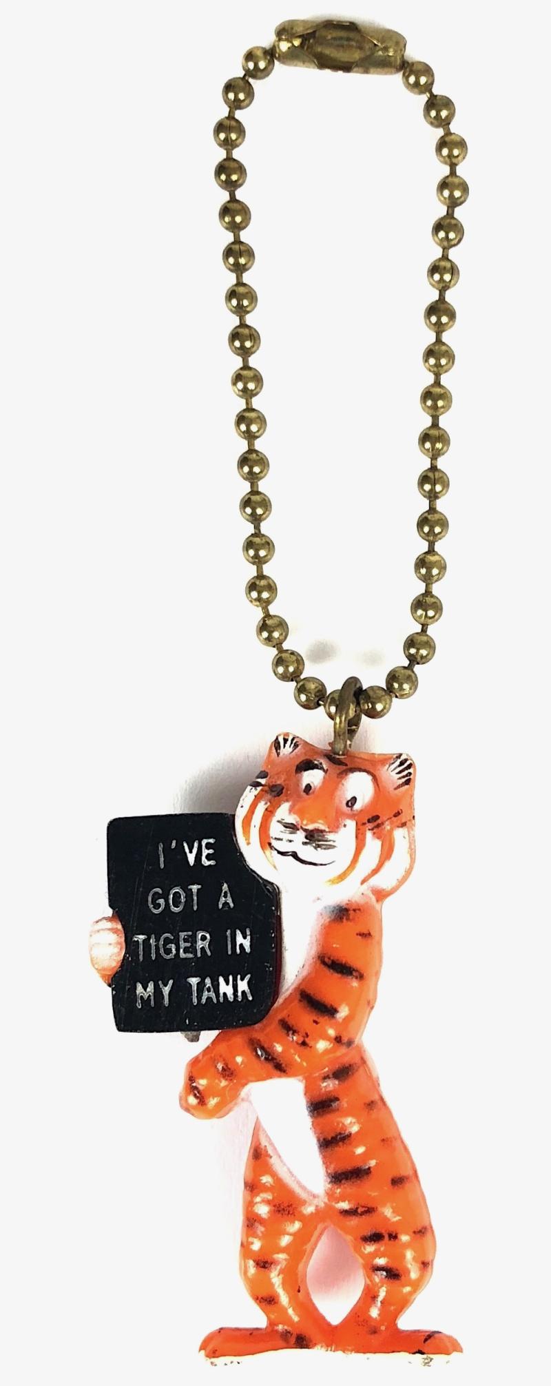 Esso Petroleum I've Got A Tiger In My Tank key ring badge c.1960s