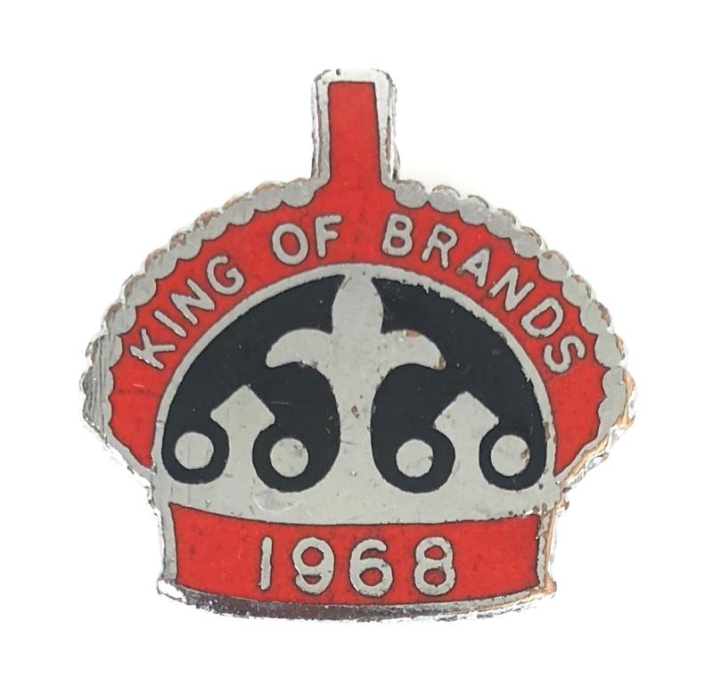 King of Brands 1968 motorcycle racing badge AVIAKIT