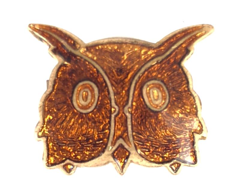 Girl Guides Brown Owl Leader pin badge