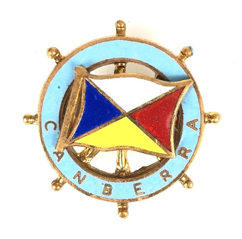 S.S.Canberra P&O shipping line ships wheel badge 1961 - 1998