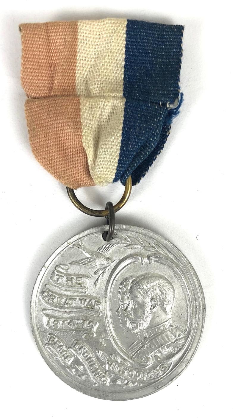 King George V & Queen Mary Great War 1919 Peace Medal