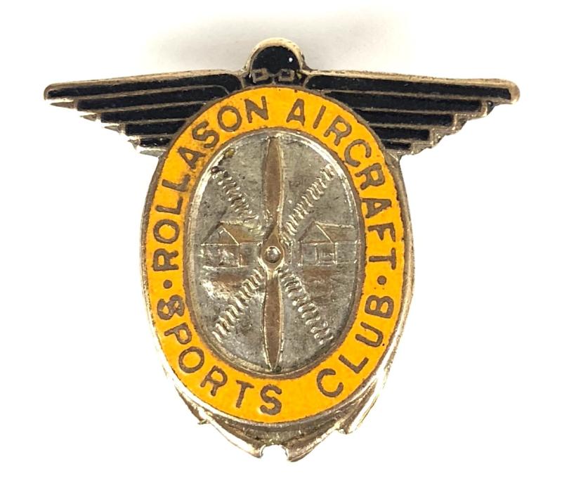 Rollason Aircraft Services Sports Club Badge Croydon