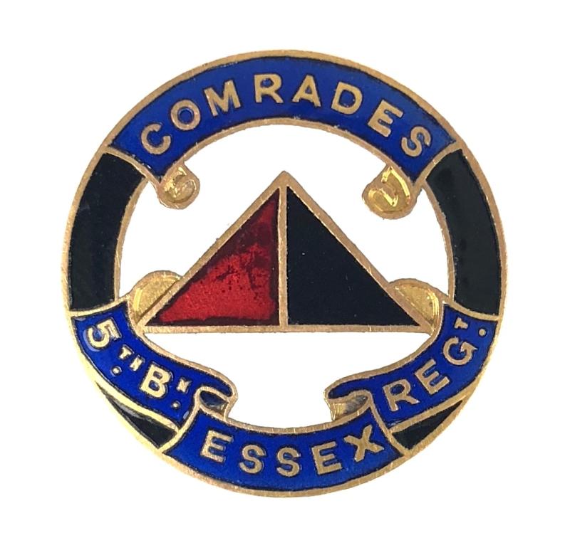 5th Battalion Essex Regiment Old Comrades Association OCA badge Phillips Aldershot