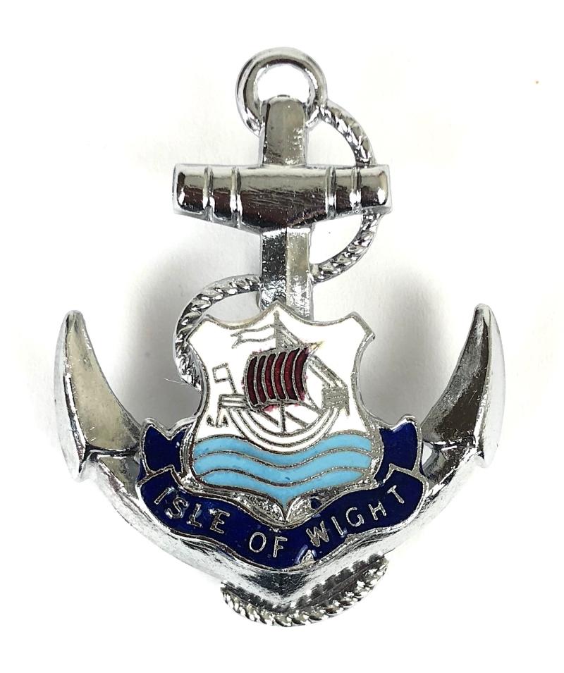 Isle of Wight Tourist Souvenir Anchor Badge Hampshire