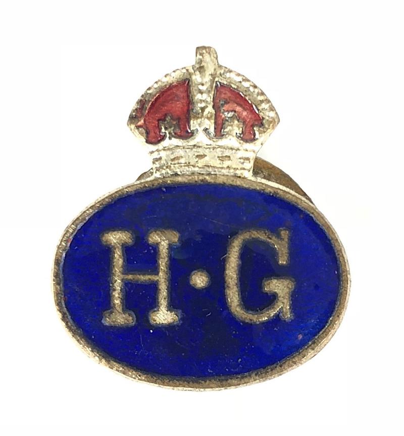 WW2 Home Guard Invasion Defence home front lapel badge