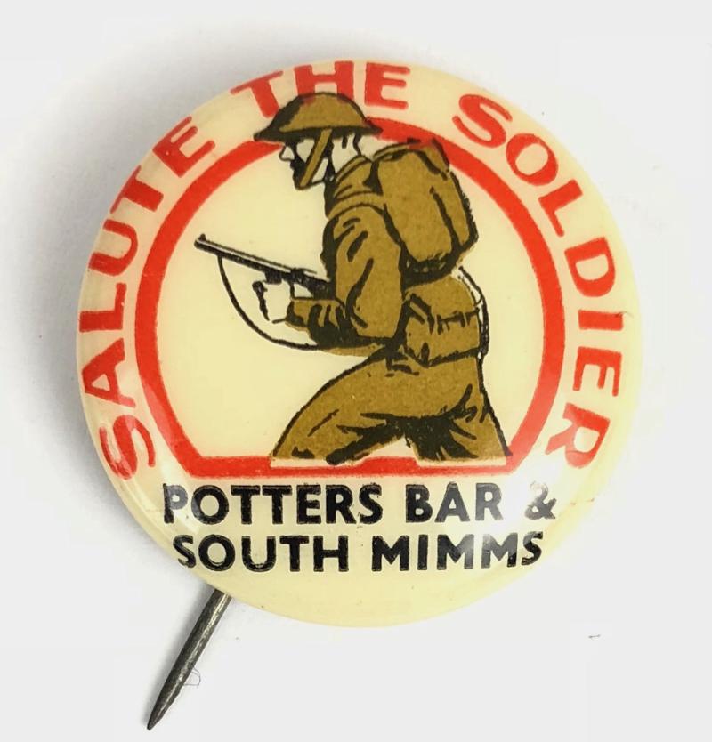 Salute The Soldier Potters Bar & South Mimms fundraising badge