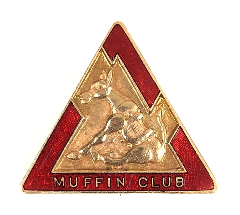 Muffin The Mule Childrens Club T V. Comic Road Safety Award Badge circa 1950