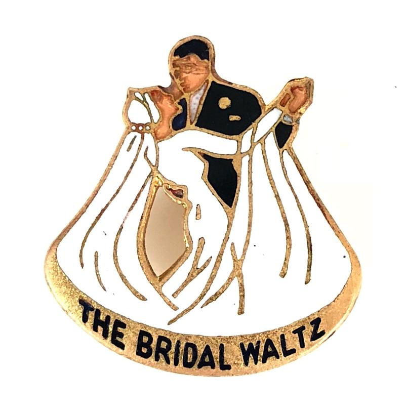 THE BRIDAL WALTZ song sheet music promotional badge J.R. GAUNT