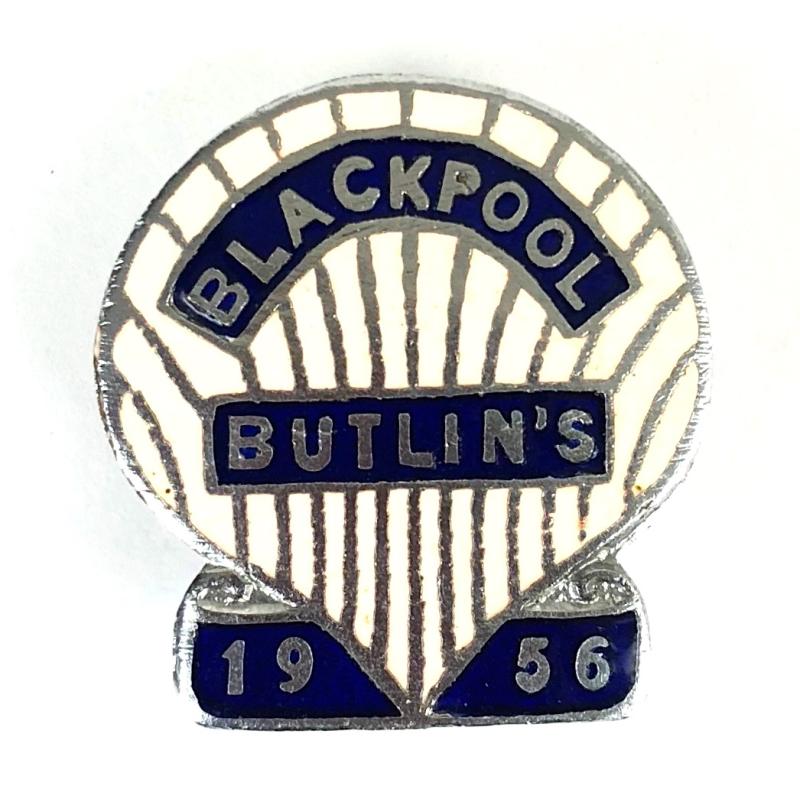 Butlins 1955 Blackpool holiday camp shell badge