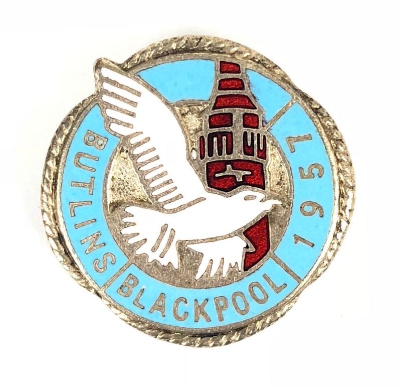 Butlins 1957 Blackpool Tower and seagull badge