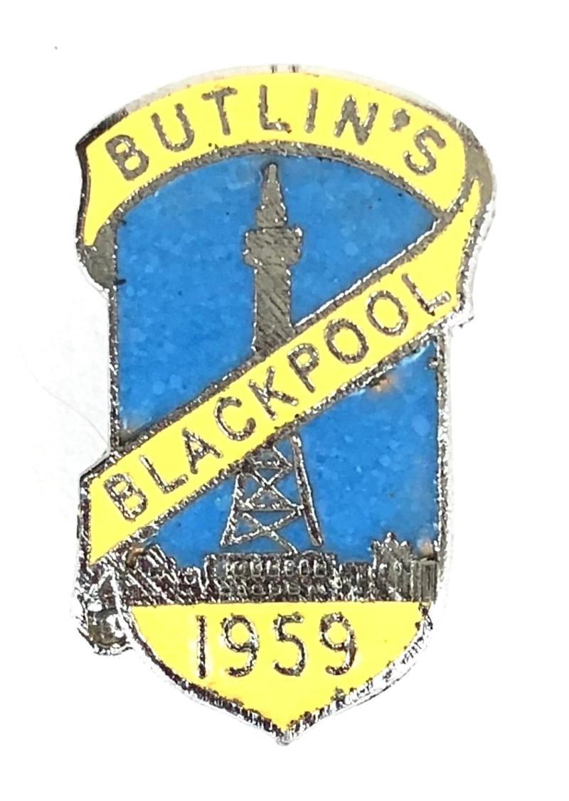 Butlins 1959 Blackpool Tower holiday camp badge