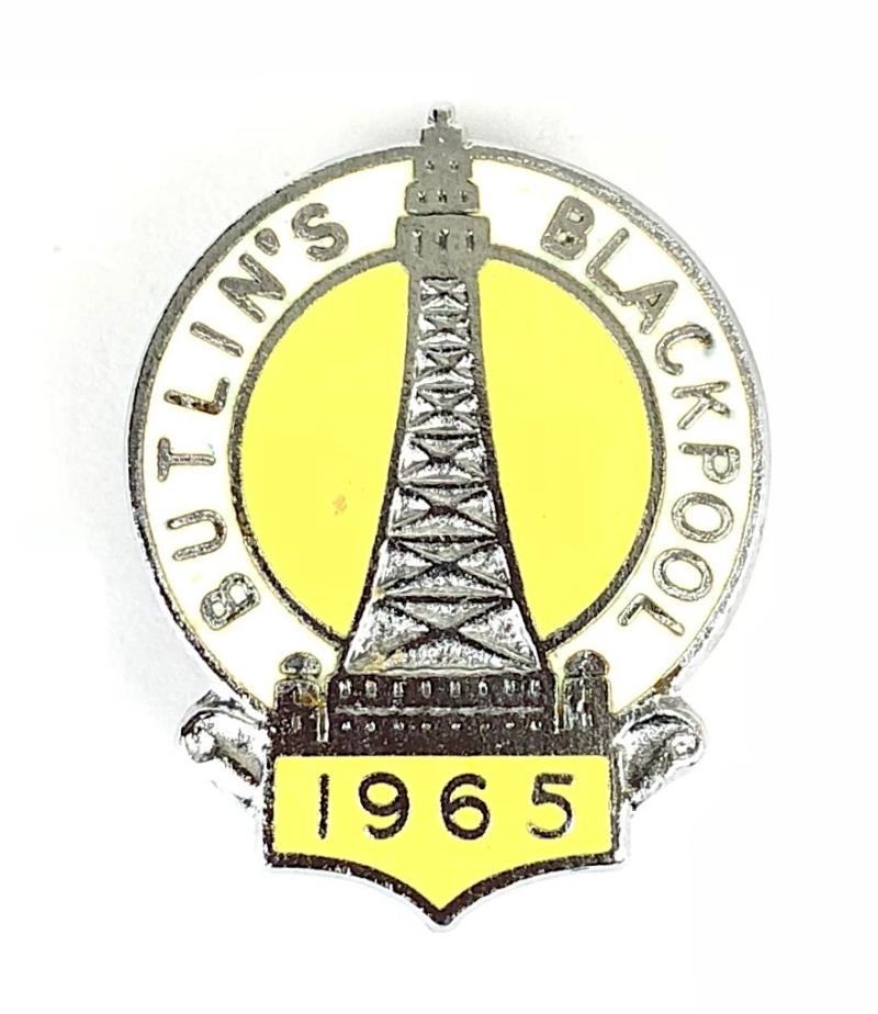 Butlins 1965 Blackpool holiday camp tower badge