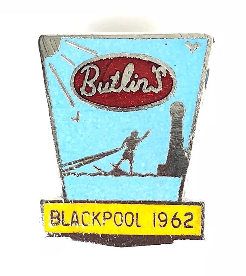 Butlins 1962 Blackpool holiday camp surfboarder badge