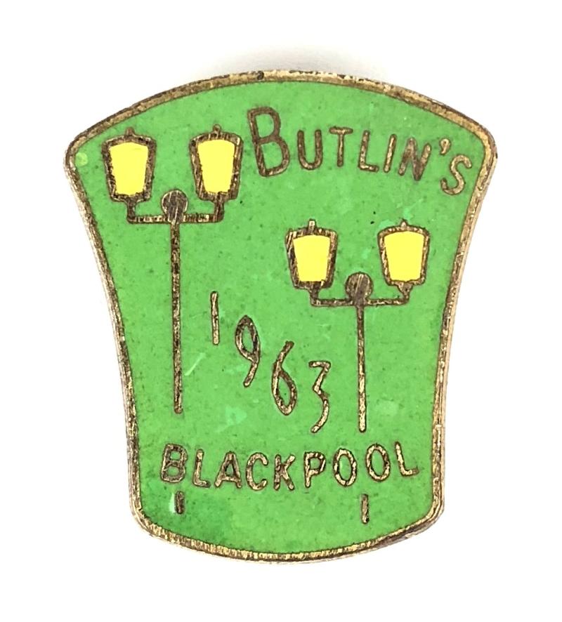 Butlins 1963 Blackpool holiday camp illuminations badge