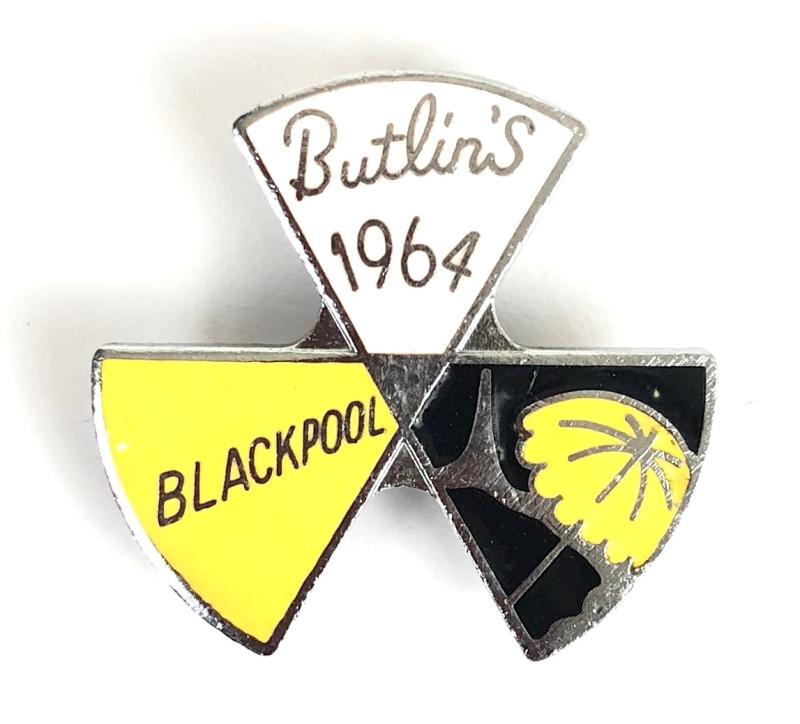 Butlins 1964 Blackpool holiday camp three triangle badge