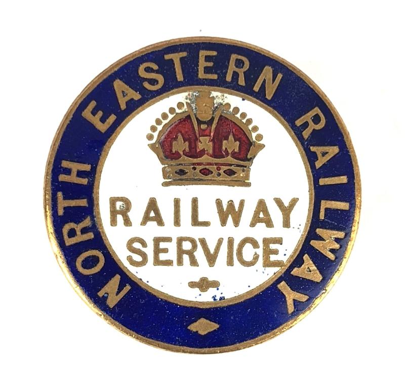 WW1 North Eastern Railway war service badge