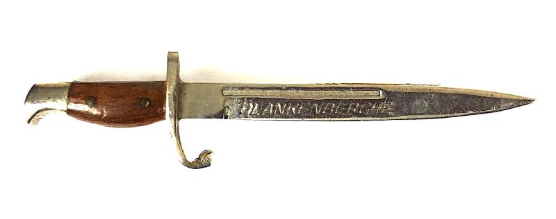 WW1 Blankenberghe battle bayonet miniature pin badge 61mm