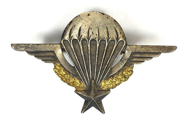 French Airborne Parachutist Qualification Wing Badge by Drago Paris