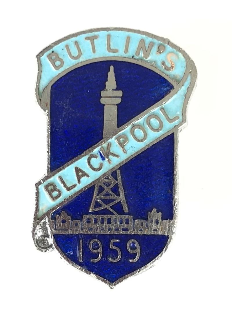 Butlins 1959 Blackpool Tower holiday camp badge