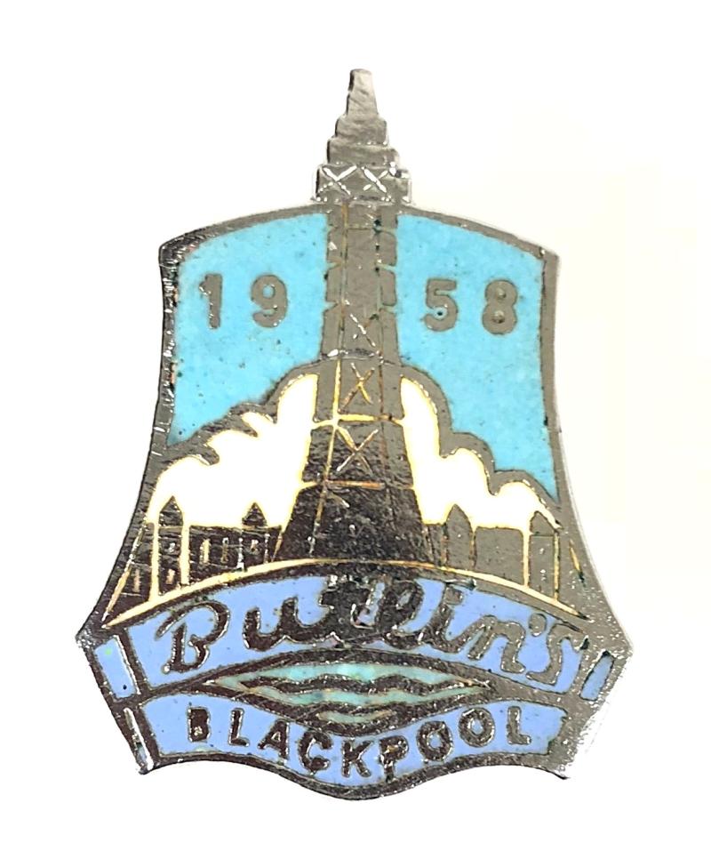 Butlins 1958 Blackpool holiday camp tower badge