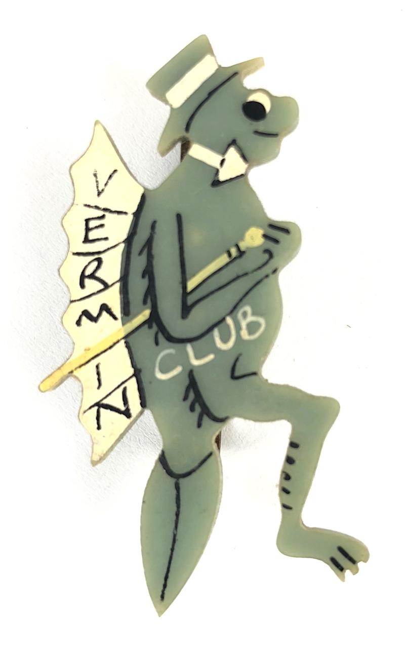 The Vermin Club Conservative political party badge