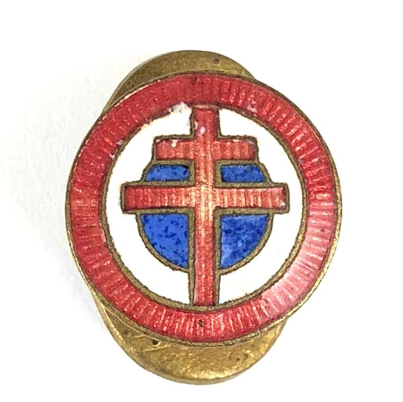 French Air Force Roundel Cross of Lorraine Lapel Badge