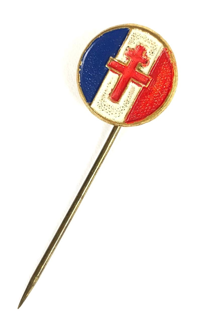 WW2 Free French Forces supporters stick pin badge