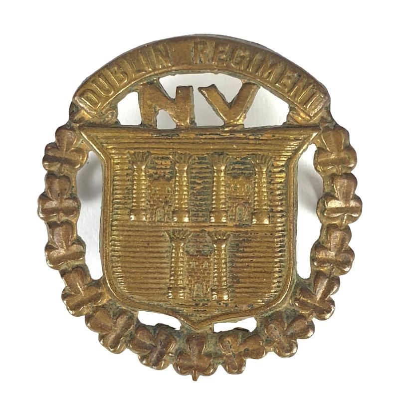 City of Dublin Regiment Irish National Volunteers Bronze Cap Badge