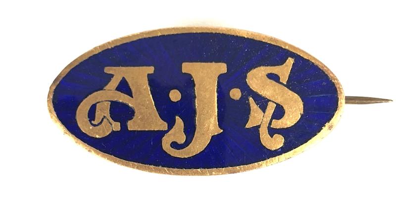 A J. Stevens & Co. Automobile and Motorcycle Manufacturer A.J.S. badge