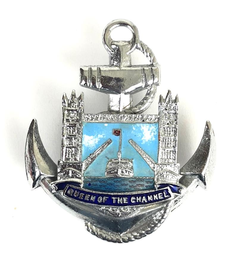 Queen Of The Channel General Steam Navigation Co ships anchor badge 1949 - 1968