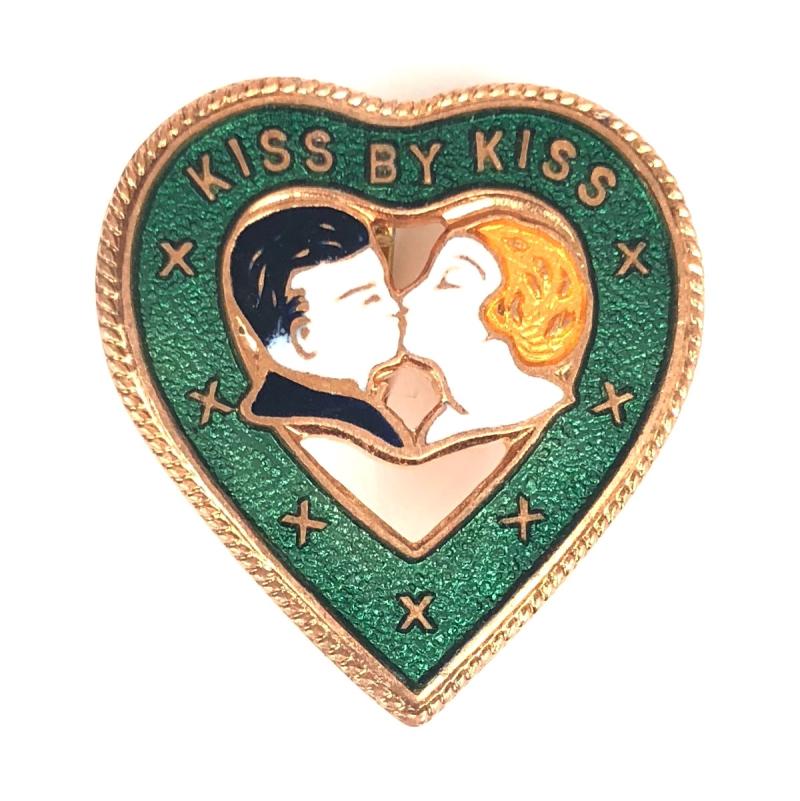 KISS BY KISS song sheet music promotional badge