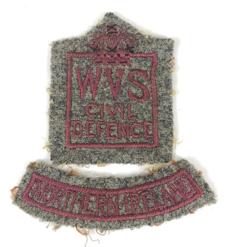 Womens Voluntary Service WVS Civil Defence Northern Ireland cloth badge