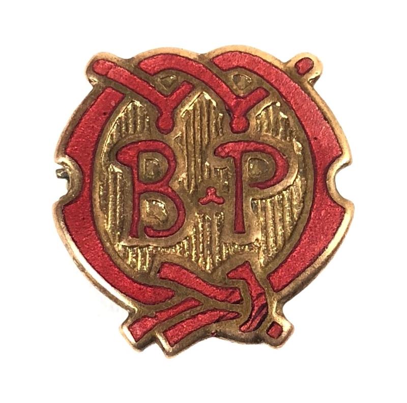 Girl Guides Land Ranger red enamel BP warrant badge