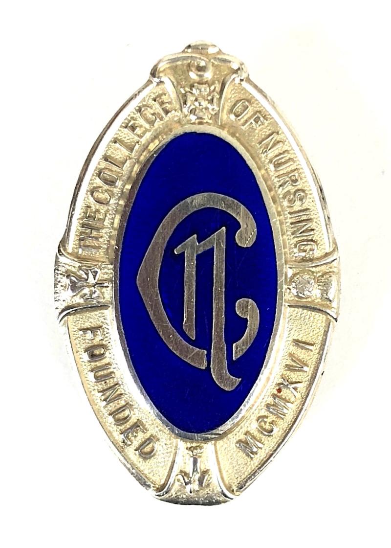 The College of Nursing silver nurses badge