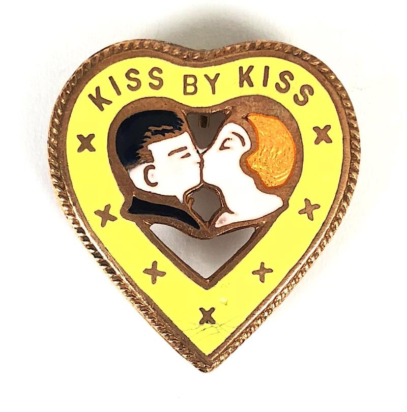 KISS BY KISS song sheet music advertising badge