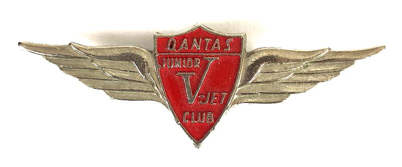 Qantas Junior V-Jet Club Australian Airline Wing Badge