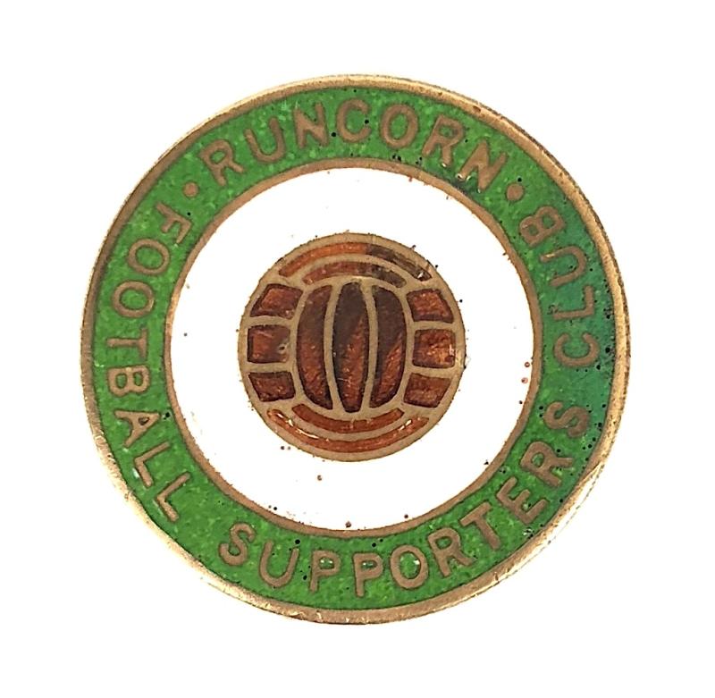 Runcorn Football Supporters Club Badge Cheshire