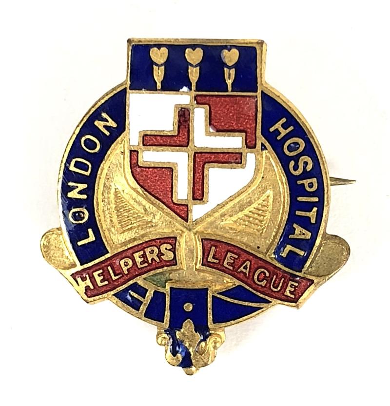 London Hospital Helpers League Fundraisers Badge circa 1930's