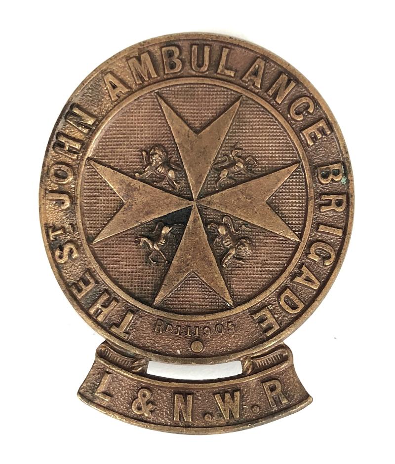 London & North Western Railway St.John Ambulance Brigade bronze sleeve badge