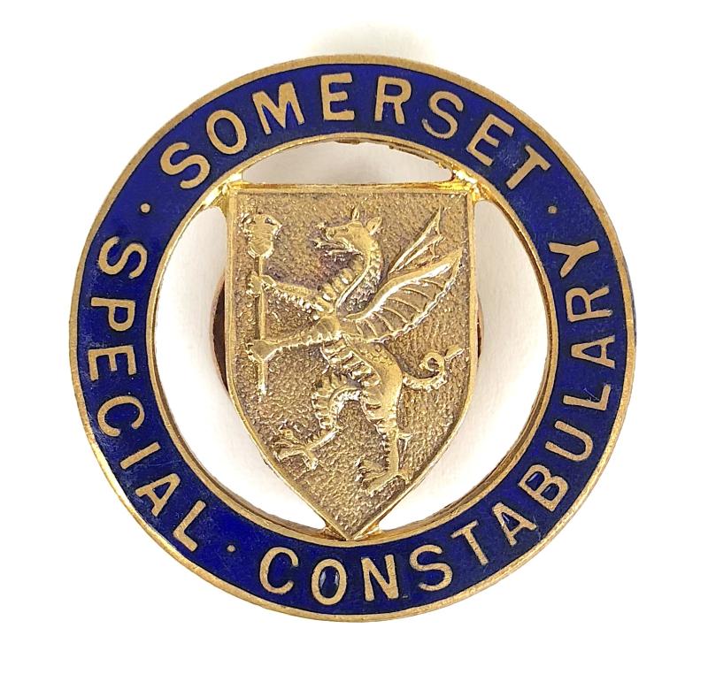 Somerset Special Constabulary police reserve badge